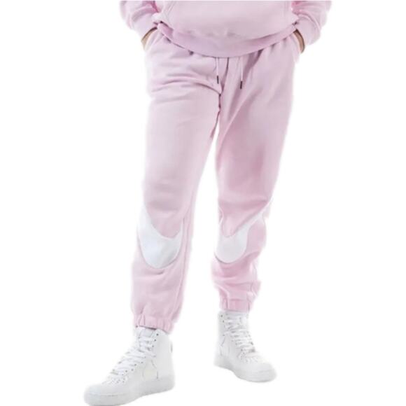 Nike Women's cozy Swoosh Fleece Joggers Regal Pink White plus size 3X new! - Picture 1 of 9